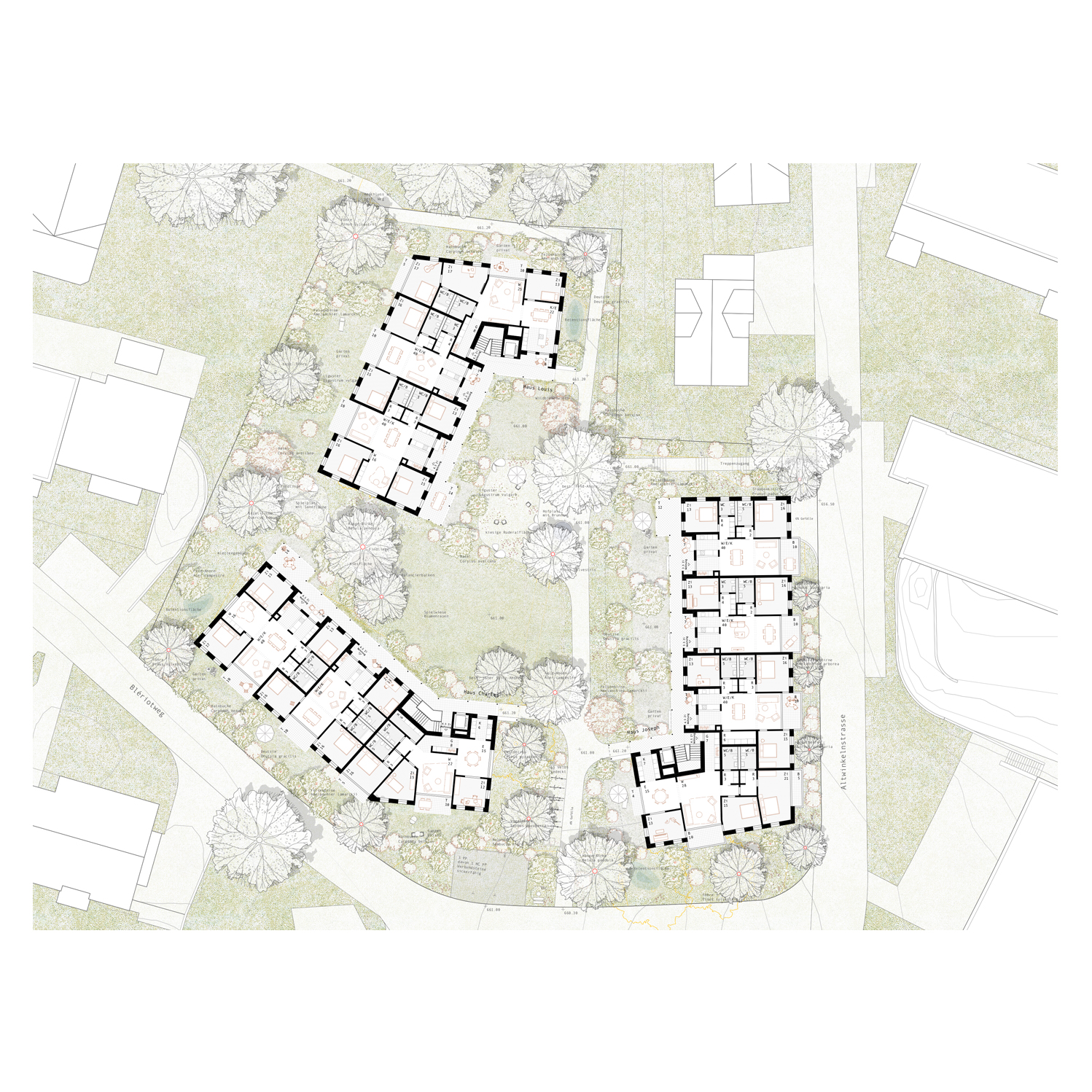 Wohnhäuser Bleriotweg Winkeln - Flühler Architektur GmbH St. Gallen Herisau